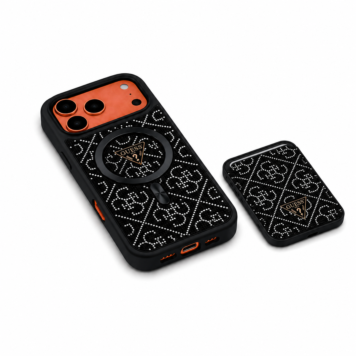 Kaeviq® Guess Magsafe Cüzdanlı Kılıf Siyah