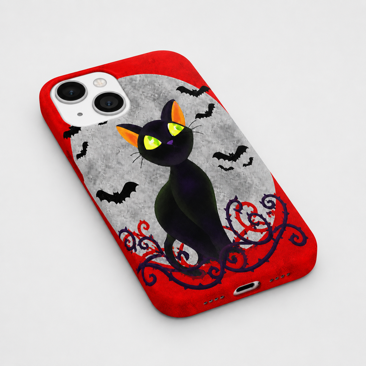 Kaeviq®Moonlit Cat Tasarım Telefon Kılıfı