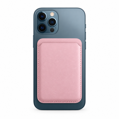 Kaeviq®Deri Magsafe Cüzdan Pudra Pembe