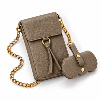 Kaeviq®Telefon Ve Gözlük Çantası Vizon Haki