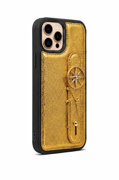 Kaeviq El Geçmeli Gold Pusula