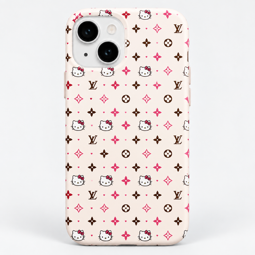 Kaeviq® Pembe Monogram Tasarım Telefon Kılıfı