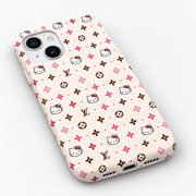 Kaeviq® Pembe Monogram Tasarım Telefon Kılıfı
