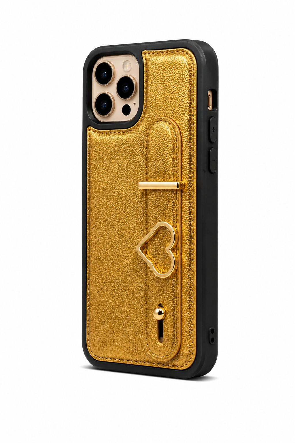 Kaeviq El Geçmeli Gold Kalp