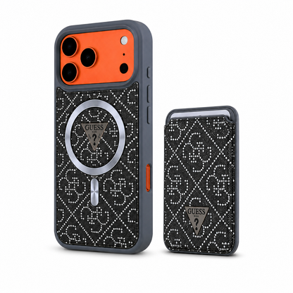 Kaeviq Guess Magsafe Cüzdanlı Kılıf Gri