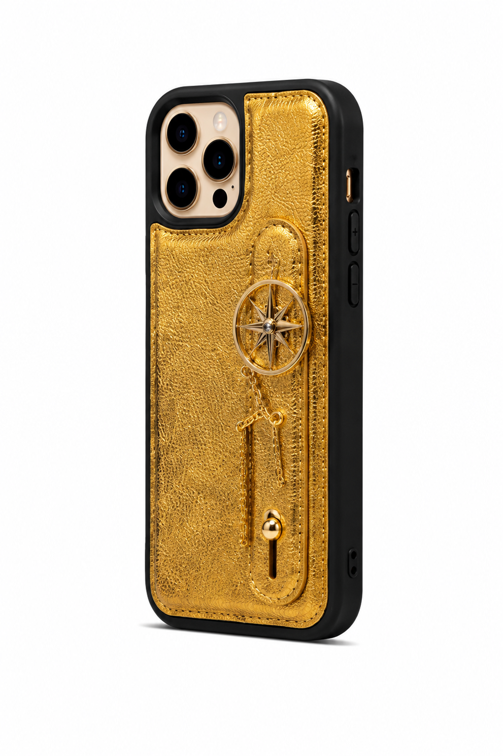 Kaeviq El Geçmeli Gold Pusula