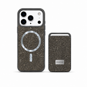 Kaeviq® Taşlı Swarowski Magsafe Cüzdanlı Gece Grisi