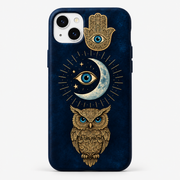 Kaeviq® Mistik Gece – Ay ve Baykuş  Tasarım Telefon Kılıfı