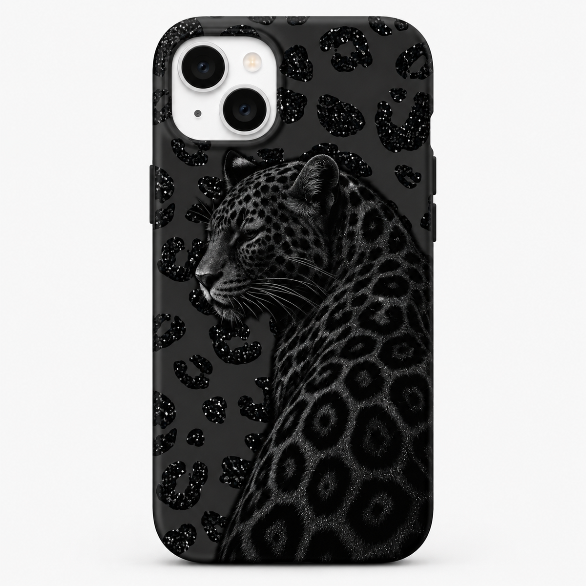 Kaeviq®Gece Leoparı Siyah Leopar Tasarım Telefon Kılıfı