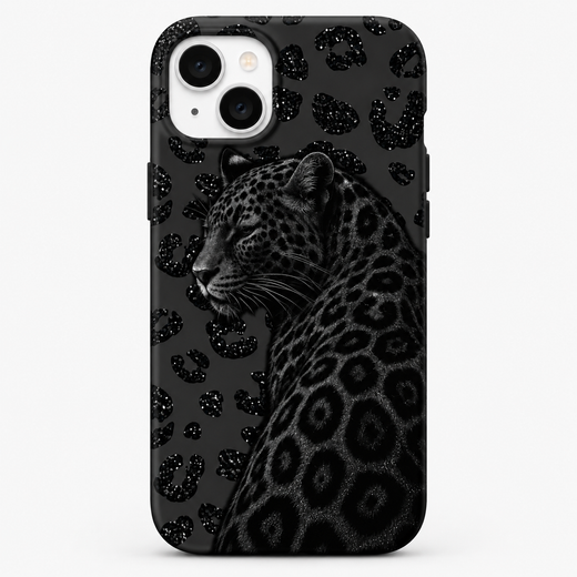 Kaeviq®Gece Leoparı Siyah Leopar Tasarım Telefon Kılıfı