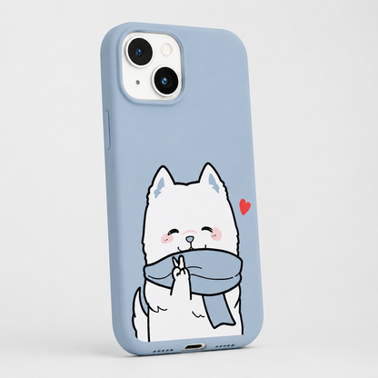 Kaeviq®Snowy Cat Tasarım Telefon Kılıfı