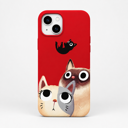 Kaeviq®Peekaboo Cats Tasarım Telefon Kılıfı