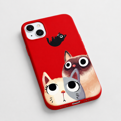 Kaeviq®Peekaboo Cats Tasarım Telefon Kılıfı
