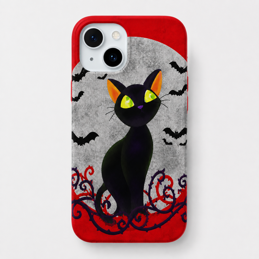 Kaeviq®Moonlit Cat Tasarım Telefon Kılıfı