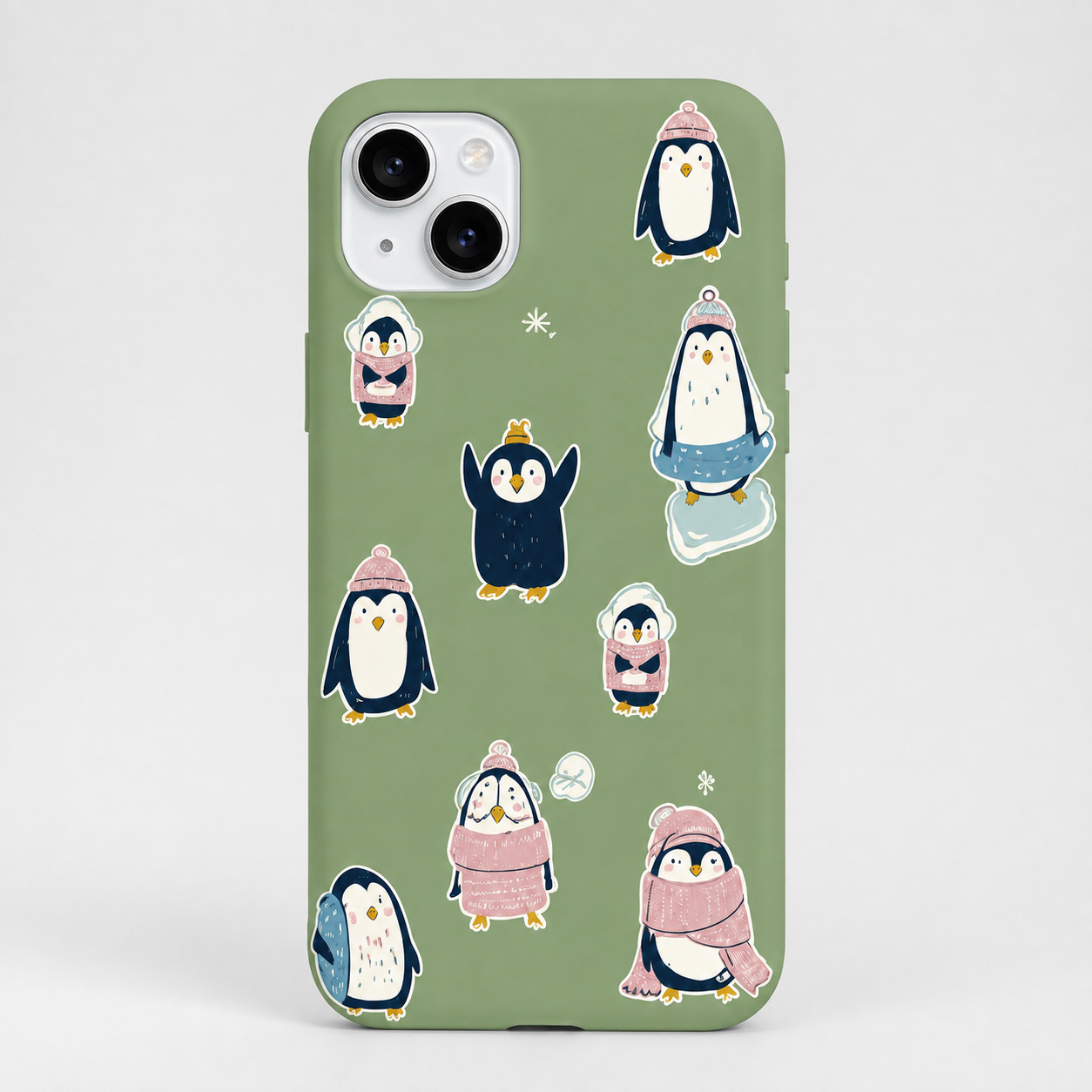 Kaeviq®Cozy Penguins Tasarım Telefon Kılıfı