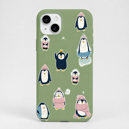 Kaeviq®Cozy Penguins Tasarım Telefon Kılıfı