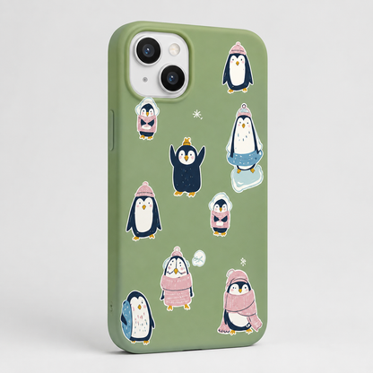 Kaeviq®Cozy Penguins Tasarım Telefon Kılıfı