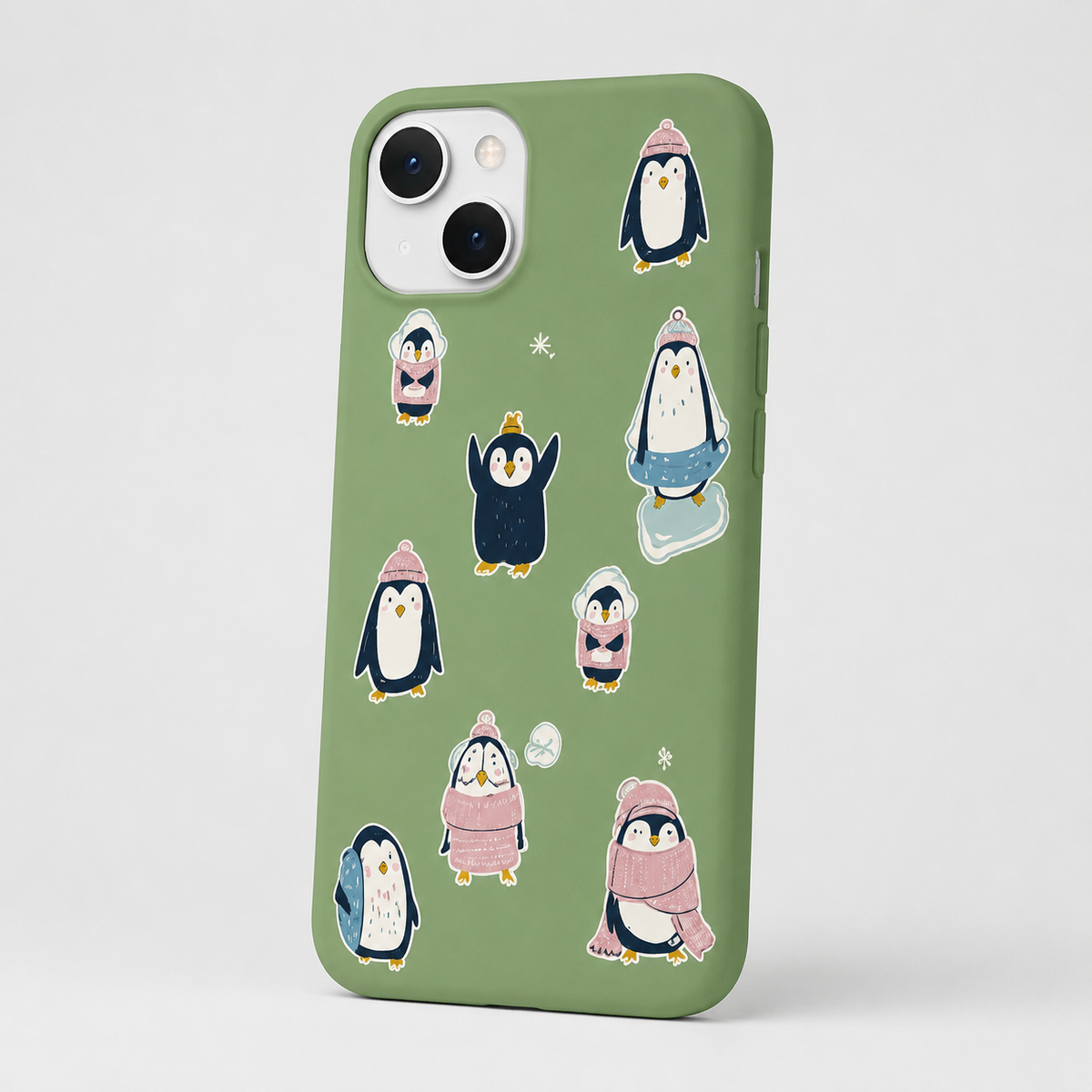 Kaeviq®Cozy Penguins Tasarım Telefon Kılıfı