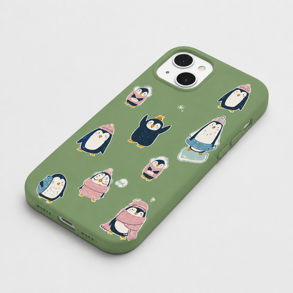 Kaeviq®Cozy Penguins Tasarım Telefon Kılıfı