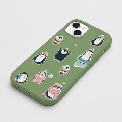 Kaeviq®Cozy Penguins Tasarım Telefon Kılıfı