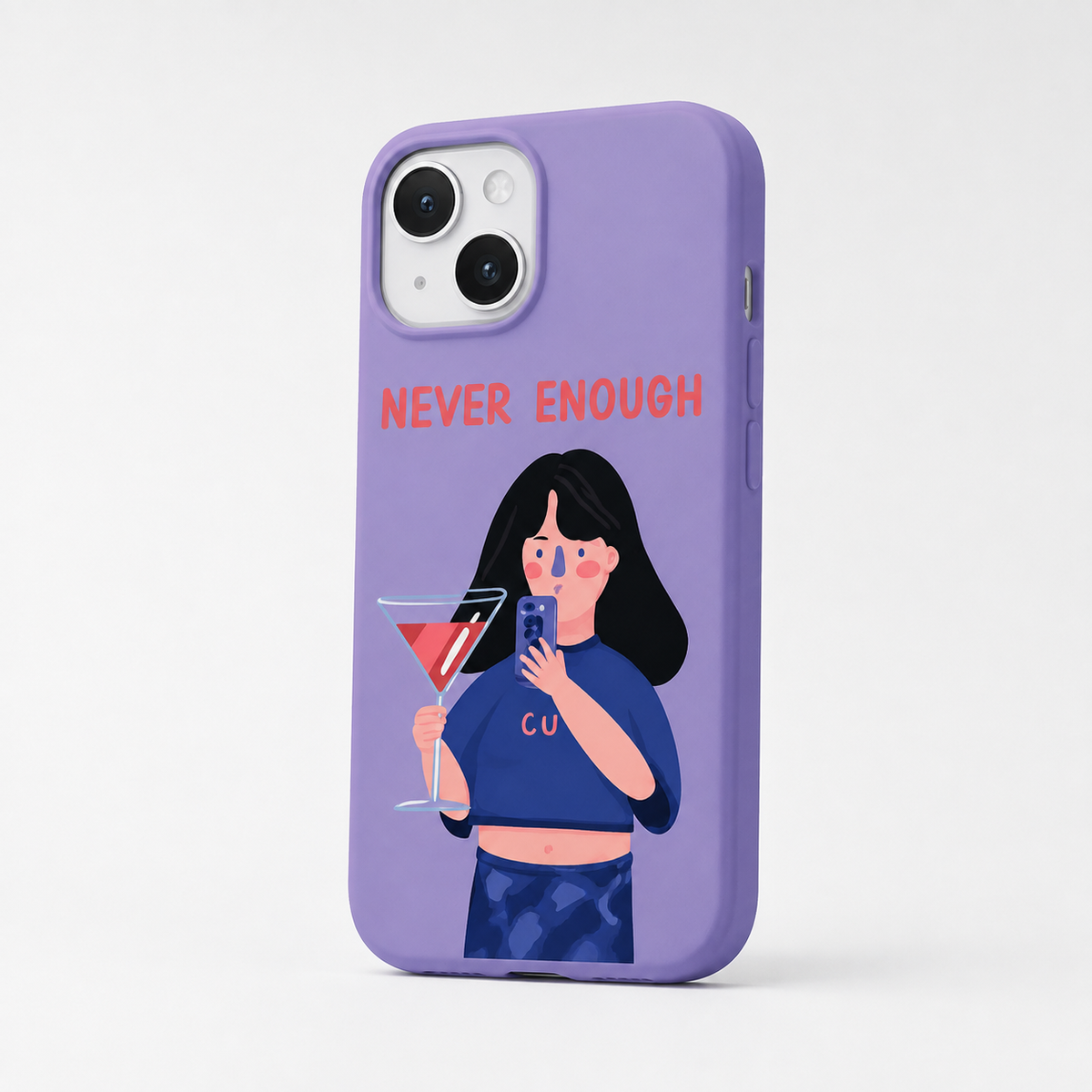 Kaeviq®Never Enough Tasarım Telefon Kılıfı