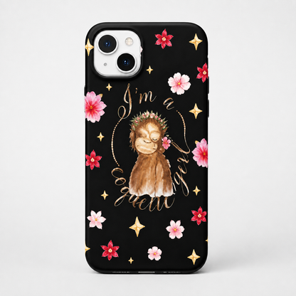 Kaeviq®Floral Sloth Problems Tasarım Telefon Kılıfı