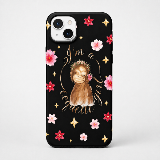 Kaeviq®Floral Sloth Problems Tasarım Telefon Kılıfı