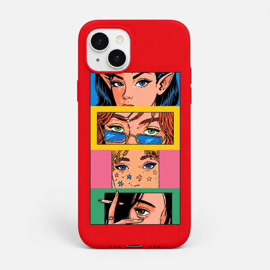 Kaeviq®Pop Art Girls Tasarım Telefon Kılıfı
