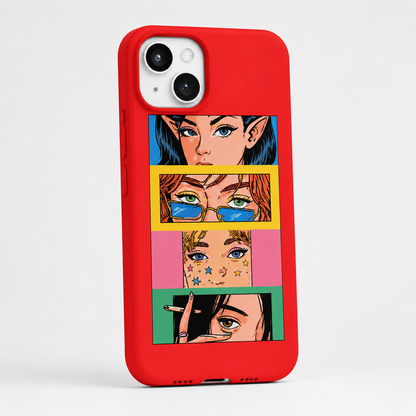 Kaeviq®Pop Art Girls Tasarım Telefon Kılıfı