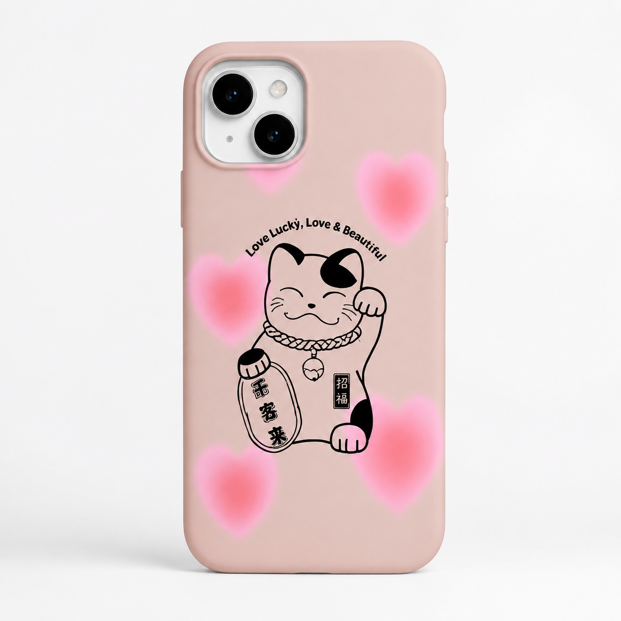Kaeviq®Lucky Love Cat Tasarım Telefon Kılıfı