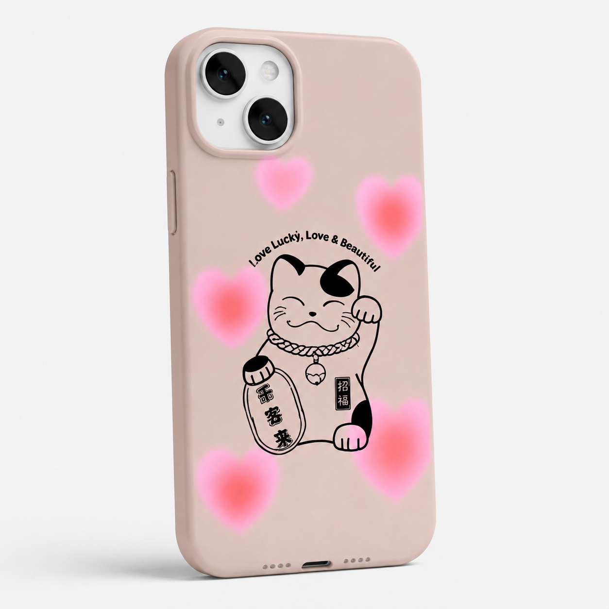 Kaeviq®Lucky Love Cat Tasarım Telefon Kılıfı