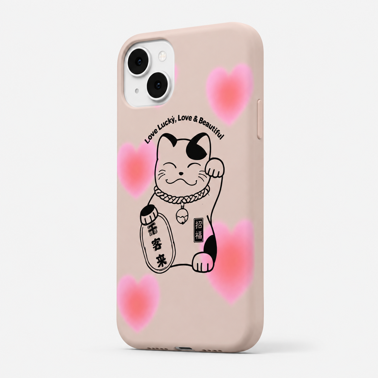 Kaeviq®Lucky Love Cat Tasarım Telefon Kılıfı