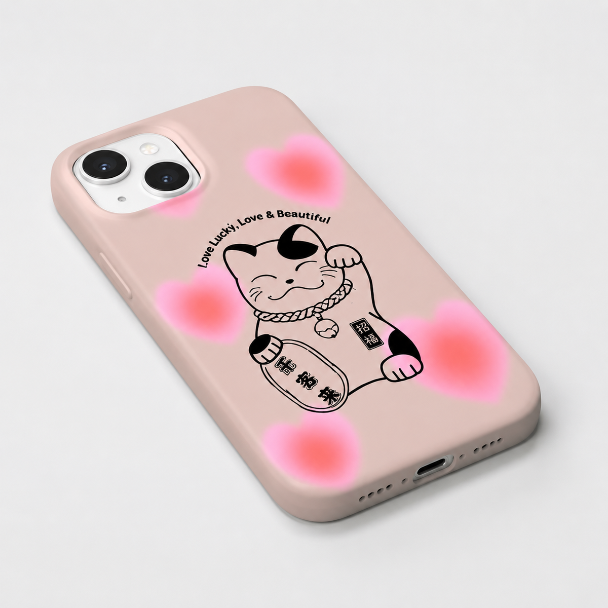 Kaeviq®Lucky Love Cat Tasarım Telefon Kılıfı