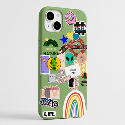 Kaeviq®Take It Easy Sticker Tasarım Telefon Kılıfı