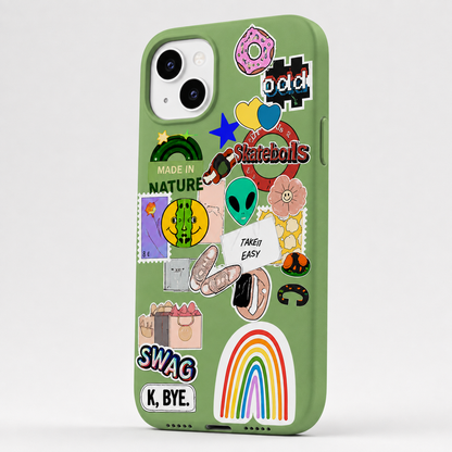 Kaeviq®Take It Easy Sticker Tasarım Telefon Kılıfı