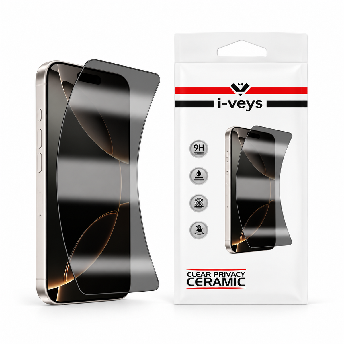 Clear Privacy Ceramic Hayalet Ekran Koruyucu