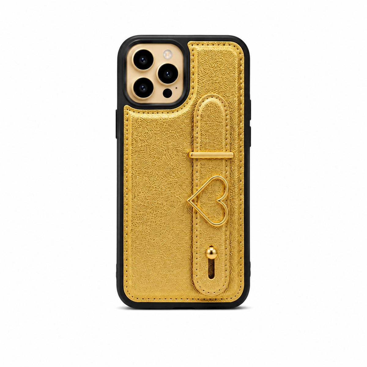 Kaeviq® El Geçmeli Gold Kalp