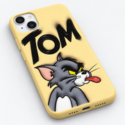 KAEVIQ Sarı Tom Tasarım Telefon Kılıfı – yatay poz